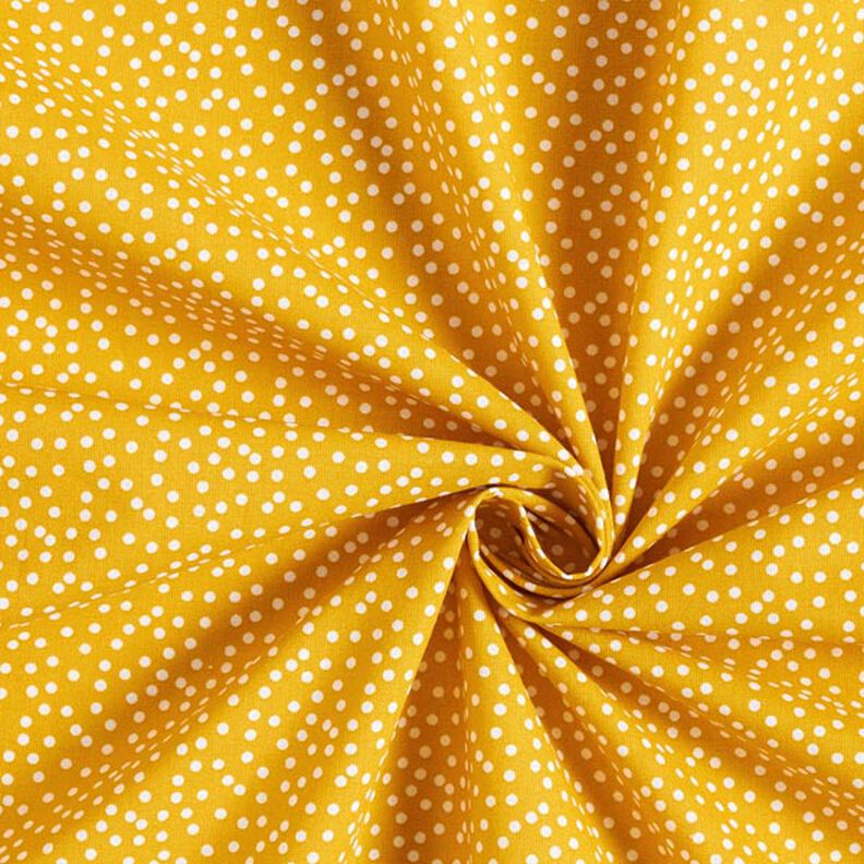 Cotton Cretonne Irregular Dots – curry yellow,  image number 4
