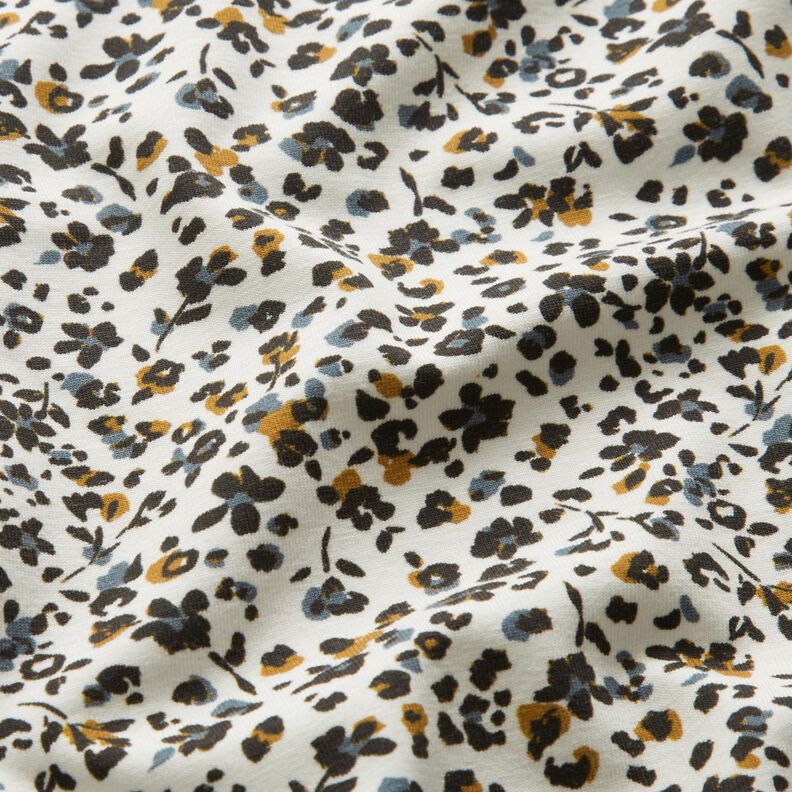 Cotton Jersey little flowers – offwhite/denim blue, image number 2