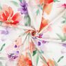 LENZING™ ECOVERO™ viscose fabric spring flowers digital print – white/peach orange,  thumbnail number 3