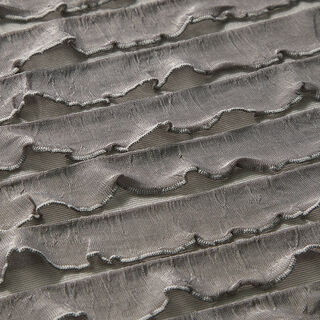 Horizontal Stripes Batik Ruffled Jersey – dark taupe, 