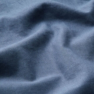 Linen Cotton Blend Plain – steel blue, 