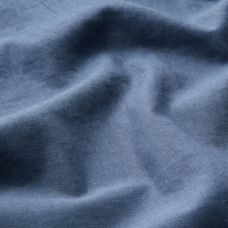Linen Cotton Blend Plain – steel blue,  image number 2