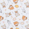 Cretonne Bunnies and Bears – misty grey,  thumbnail number 1
