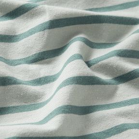 Narrow & Wide Stripes Cotton Jersey – pale mint/peppermint, 