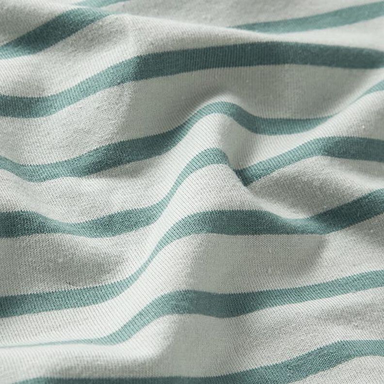 Narrow & Wide Stripes Cotton Jersey – pale mint/peppermint,  image number 2