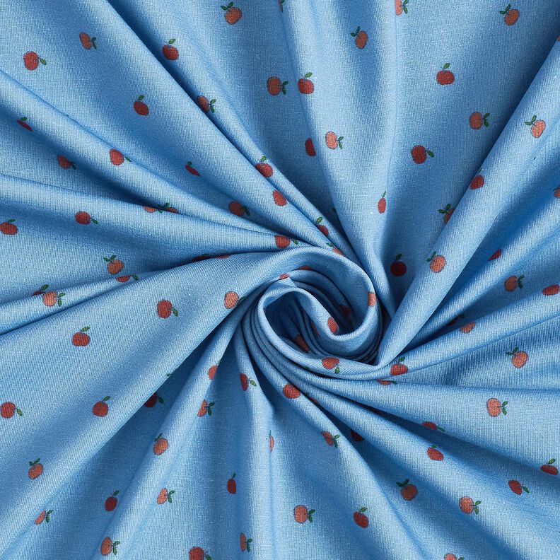 Cotton Jersey small apples – denim blue,  image number 3