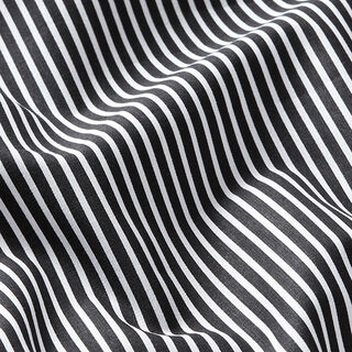 Cotton Poplin Stripes – black/white, 