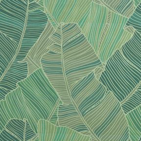 Outdoor Fabric Canvas leaf lines – green, 