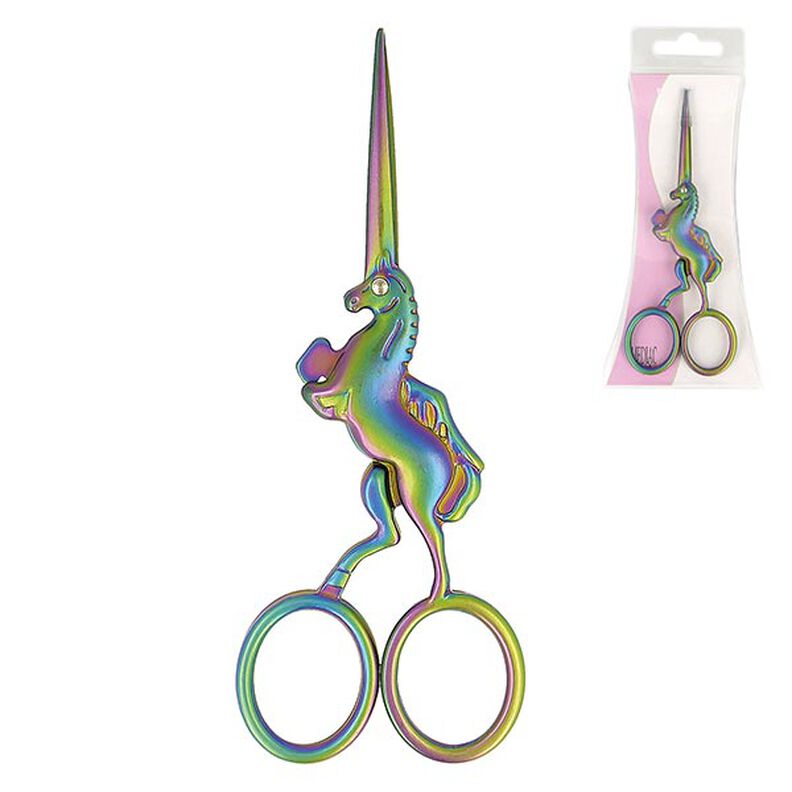 Unicorn Embroidery scissors  [ Length: 13 cm ] – colour mix,  image number 1
