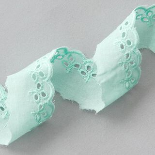 Scalloped Leafy Lace Trim [ 30 mm ] – mint, 