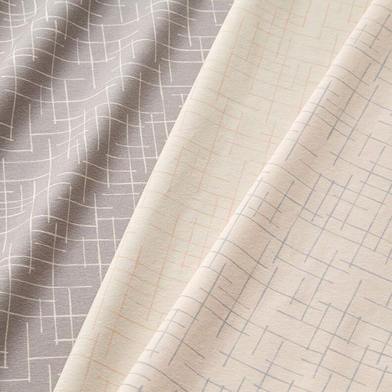 Broken Check Cotton Jersey – light grey, image number 5