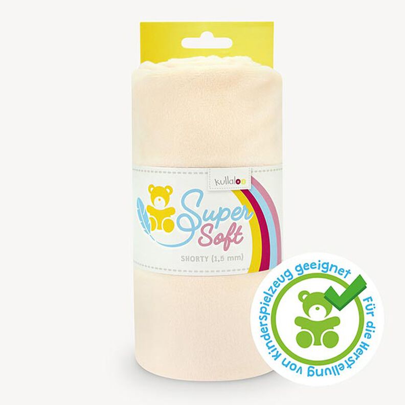 SuperSoft SHORTY plush [ 1 x 0,75 m | 1,5 mm ] - natural | Kullaloo,  image number 1