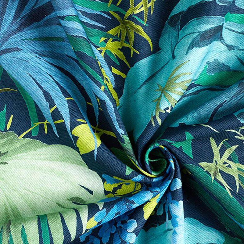 Half-Panama Decor Fabric Polinesia – blue/green,  image number 2