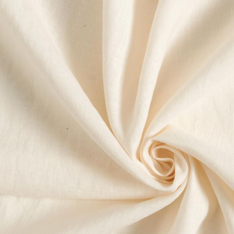 Lightweight linen blend pre-washed – cream,  image number 1