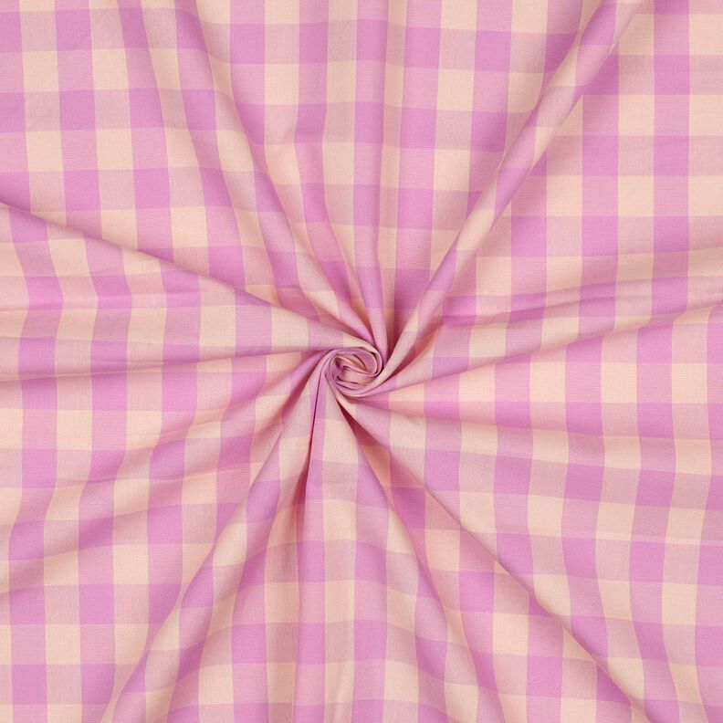 Cotton Poplin Check| Poppy Fabrics – light pink/pastel violet,  image number 3