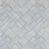 Decor Fabric Half Panama Line Patchwork – steel blue/natural,  thumbnail number 1