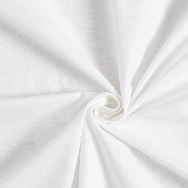 Cotton Cretonne Plain – white,  image number 1