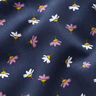 Baby Cord little flowers – navy blue,  thumbnail number 2
