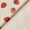 Decor Fabric Half Panama small strawberries – red/natural,  thumbnail number 4
