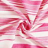 Embroidered Leaves Cotton fabric – offwhite/pink,  thumbnail number 3