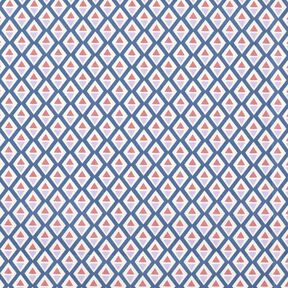 Coated Cotton small diamonds – blue/white, 
