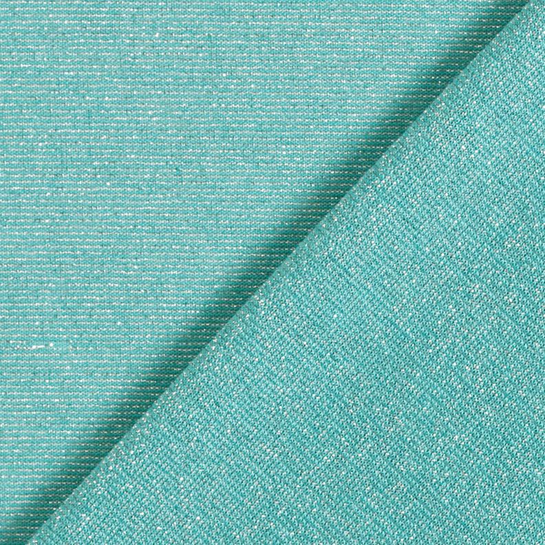 Melange glitter jersey – light turquoise,  image number 4