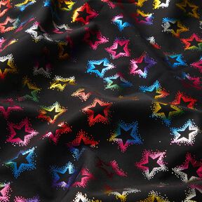 Softshell Glitter Stars – black/colour mix, 