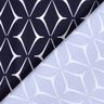 Swimsuit fabric abstract diamonds – midnight blue/white,  thumbnail number 4