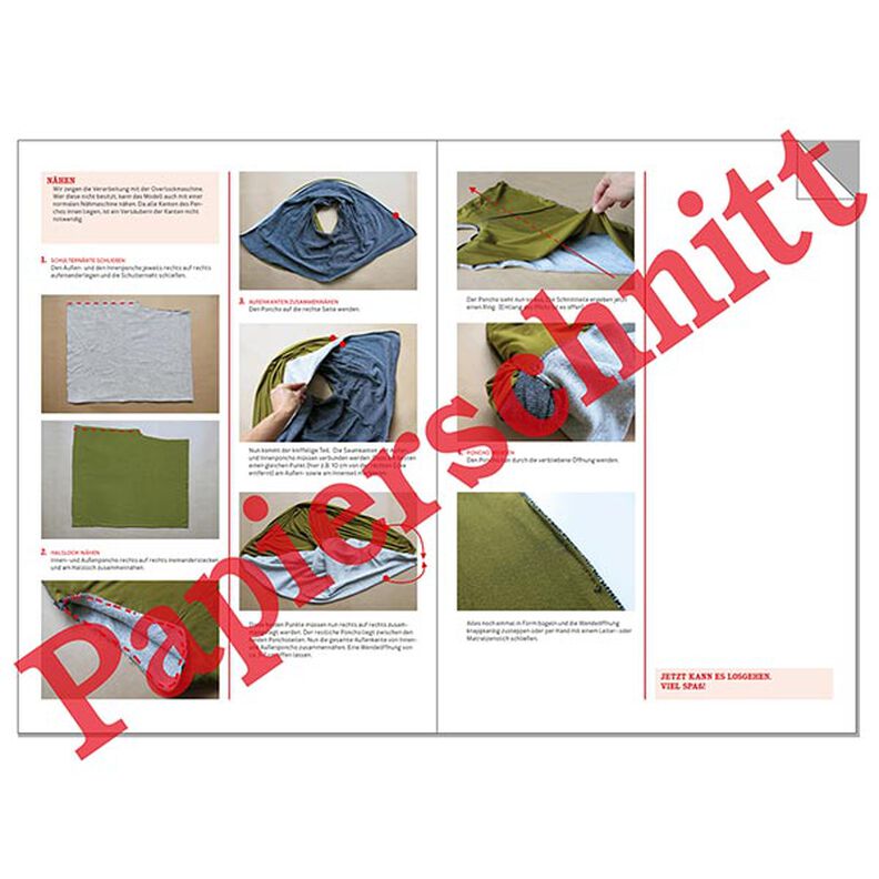 FRAU PENNY Asymmetric Reversible Poncho | Studio Schnittreif | one size,  image number 8