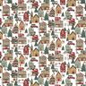 Decorative fabric half Panama winter berries – offwhite,  thumbnail number 1