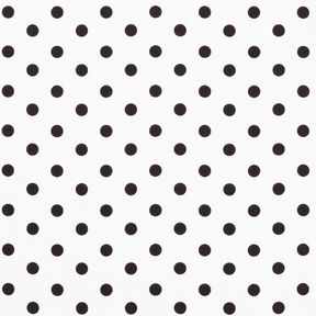 Cotton Poplin Large Dots – white/black, 