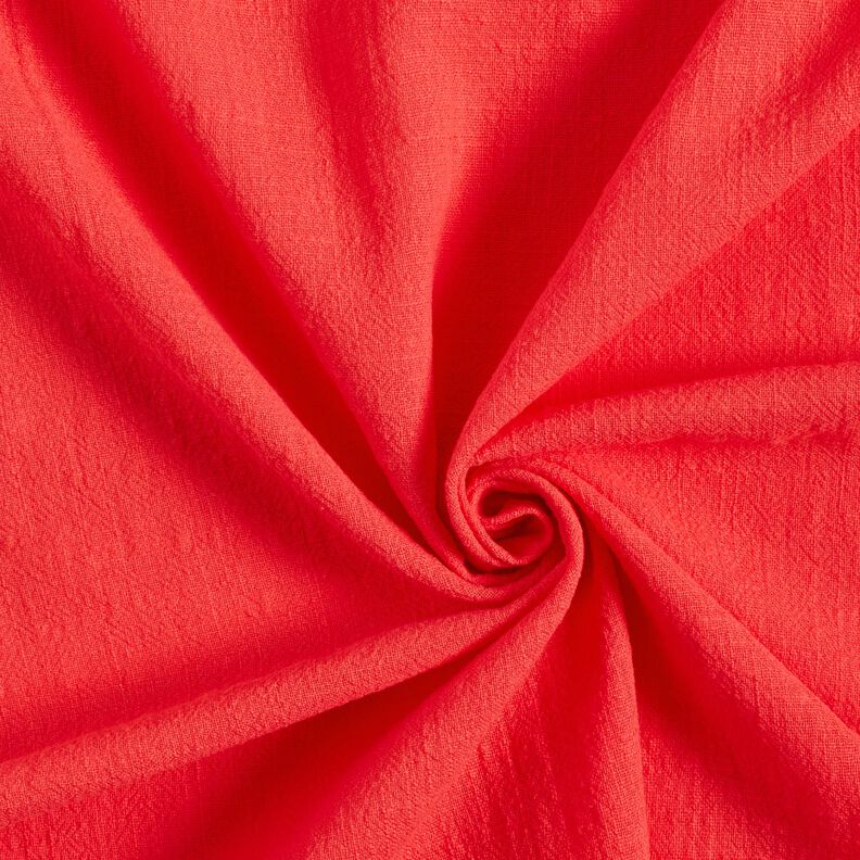 Linen look cotton fabric – coral,  image number 1
