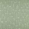 Decor Fabric Half Panama Delicate Flowers – reed,  thumbnail number 1