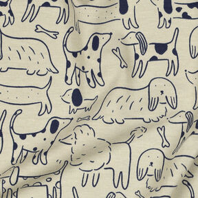 Cotton Jersey Dogs | by Poppy – anemone/navy blue, 