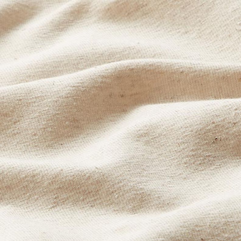 Plain cotton linen blend jersey – natural,  image number 2