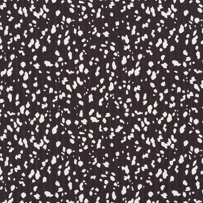 Abstract Dots Ribbed Jersey – black/white,  image number 1