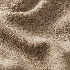 Towelling Fabric Stretch Plain – beige, 