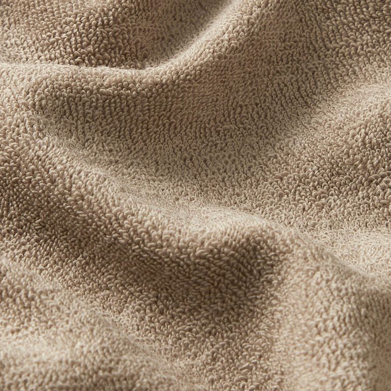 Towelling Fabric Stretch Plain – beige,  image number 2