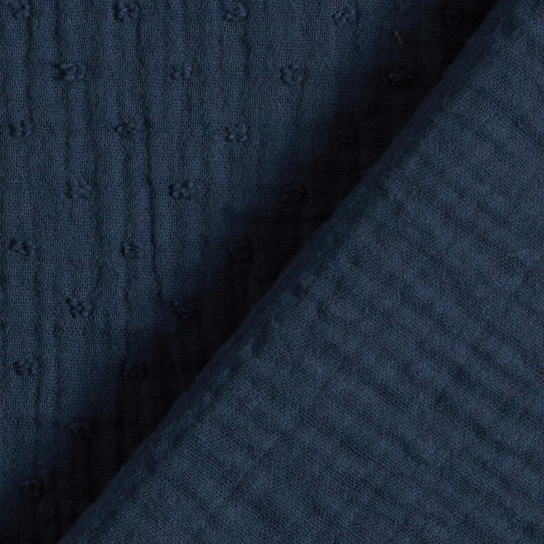 Double Gauze/Muslin dobby – navy blue,  image number 4