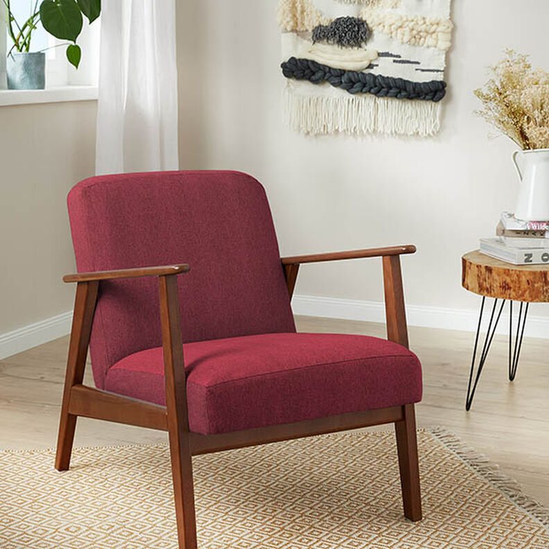Upholstery Fabric Monotone Mottled – burgundy,  image number 5