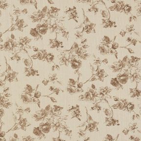 Cotton  antique roses – light taupe/dune, 