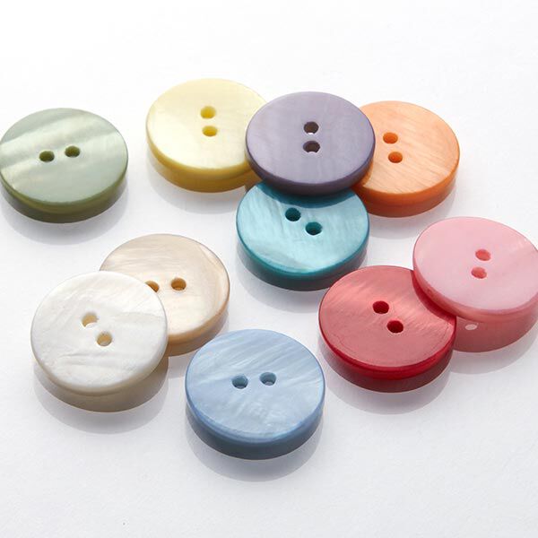 Pastel Mother of Pearl Button - light beige,  image number 3