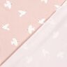 Cotton Jersey large birds – rosé/white,  thumbnail number 4