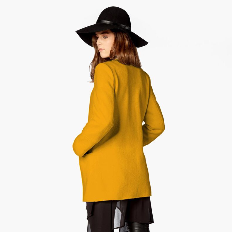 roughened coat fabric – curry yellow, image number 5