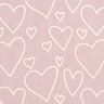 Cotton Jersey Herzen &ndash; pink,  thumbnail number 1