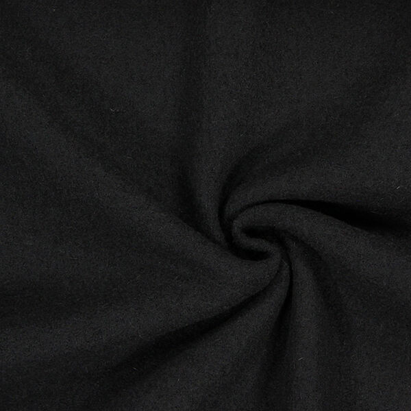 Fulled woollen loden – black,  image number 1