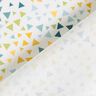 Cotton poplin colourful triangles – white,  thumbnail number 4