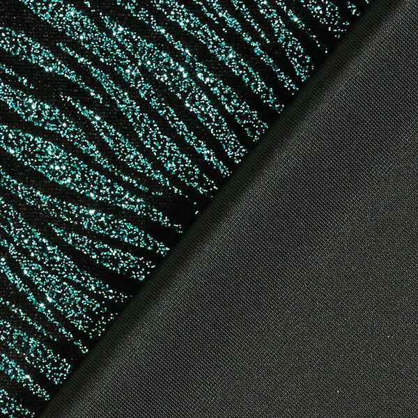 Zebra Stripes Glitter Velvet, image number 4