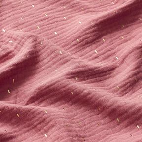 Rectangle Foil Print Muslin | by Poppy – dusky pink, 