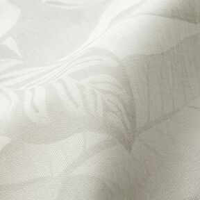 Outdoor Curtain Fabric Leaves 315 cm – silver grey, 